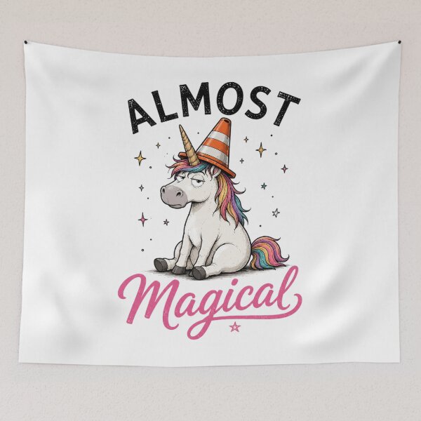 Item preview, Almost Magical – Funny Unicorn Humor designed and sold by MotylekAnia.