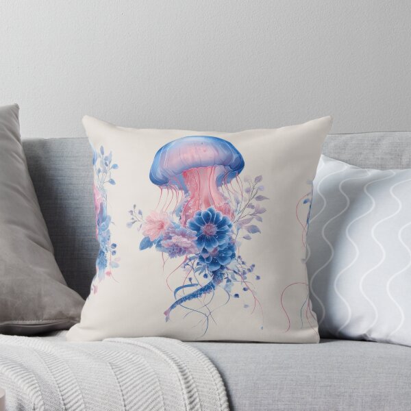Item preview, Floral jellyfish in the sea designed and sold by anytka.