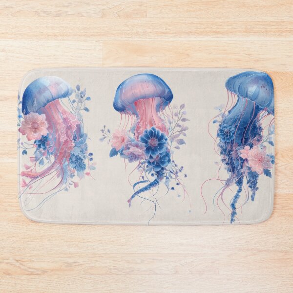 Item preview, Floral jellyfish in the sea designed and sold by anytka.