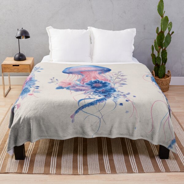 Item preview, Floral jellyfish in the sea designed and sold by anytka.