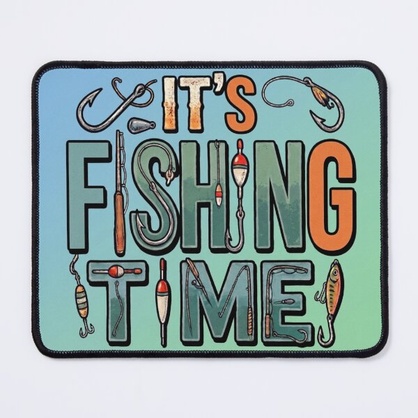 Item preview, It's Fishing Time funny fishing designed and sold by Stefanrajzer.