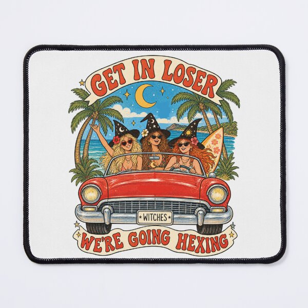 Item preview, Beach Witches Summerween Art Get In Loser Aussie Witchy Road Trip designed and sold by Yellowriversss.