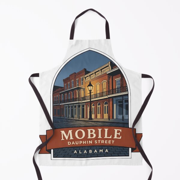 Item preview, Dauphin Street Historic Mobile Alabama Crest Sticker designed and sold by DetourDgn.