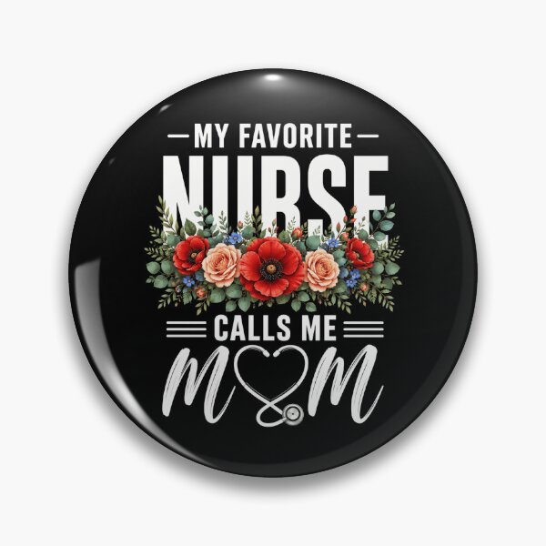 Item preview, nurse floral mom quote with heart stethoscope graphic designed and sold by ROUX-ART.