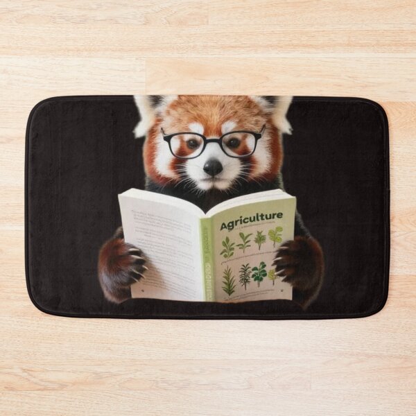 Item preview, Cute Red Panda Reading Agriculture Book – Scholarly Animal Art designed and sold by BLUESKY11a.