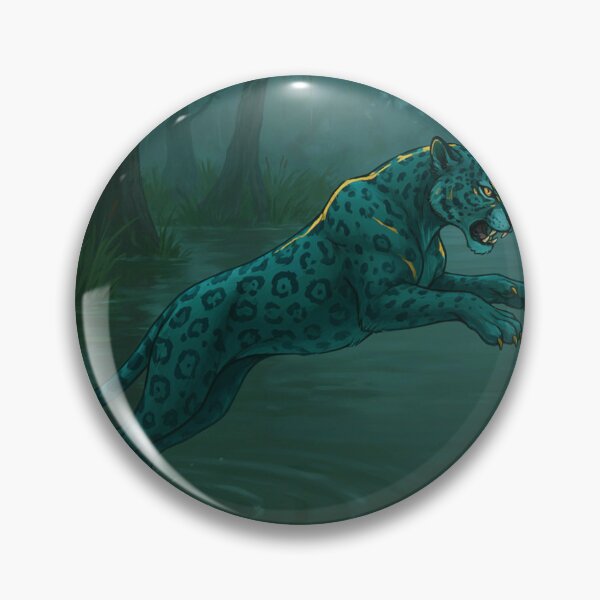 Item preview, Jacksonville Swamp Jaguar Wild Predator Pouncing Illustration designed and sold by Pandora´s Box.