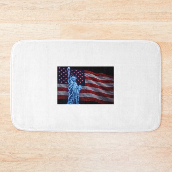 Item preview, LED Statue of Liberty American Flag designed and sold by Fierce Republic.
