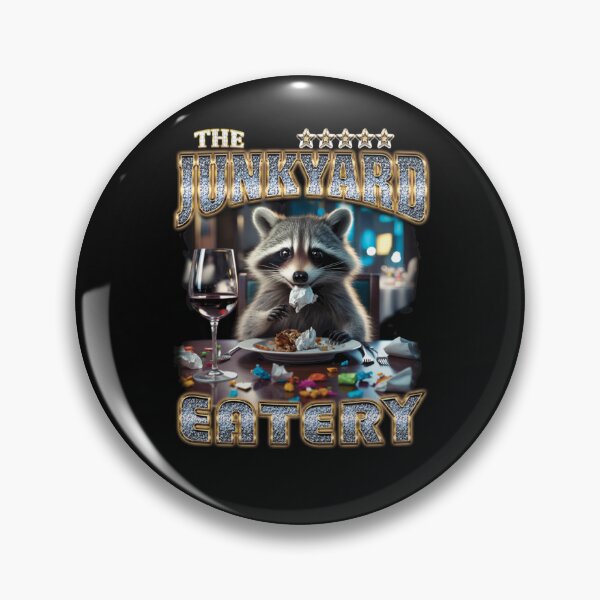Item preview, The Junkyard Eatery Funny Raccoon Vintage designed and sold by aynorsadier.