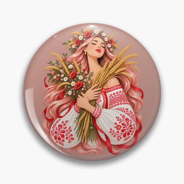 Item preview, Lada Slavic Goddess of Spring Love and Fertility with Wheat  PNG designed and sold by MythicMood.