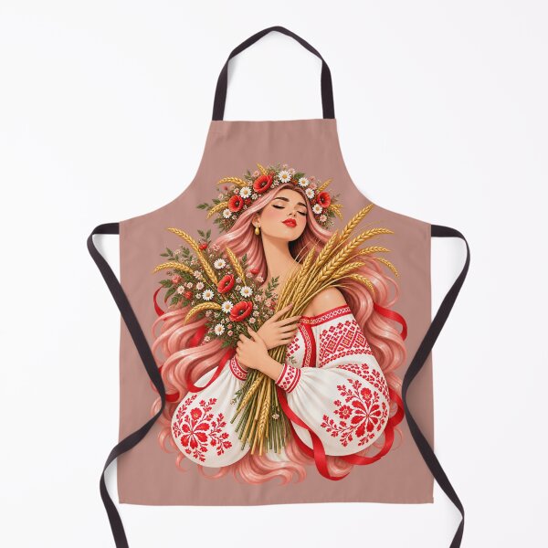 Item preview, Lada Slavic Goddess of Spring Love and Fertility with Wheat  PNG designed and sold by MythicMood.