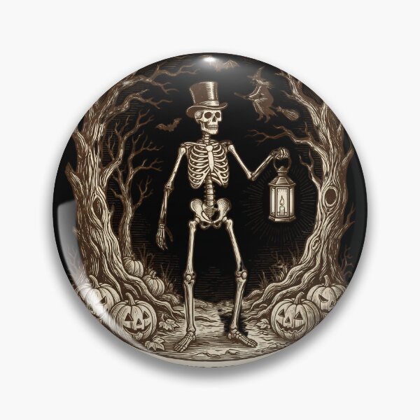 Item preview, All Hallows Eve AD 1887 Skeleton Gentleman designed and sold by DarkOriginArts.