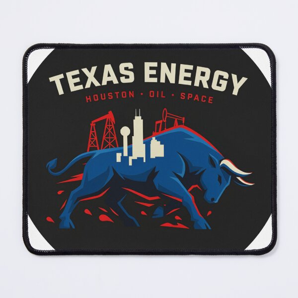 Item preview, Texas Energy Charging Bull Houston Skyline Sports Crest designed and sold by Pandora´s Box.