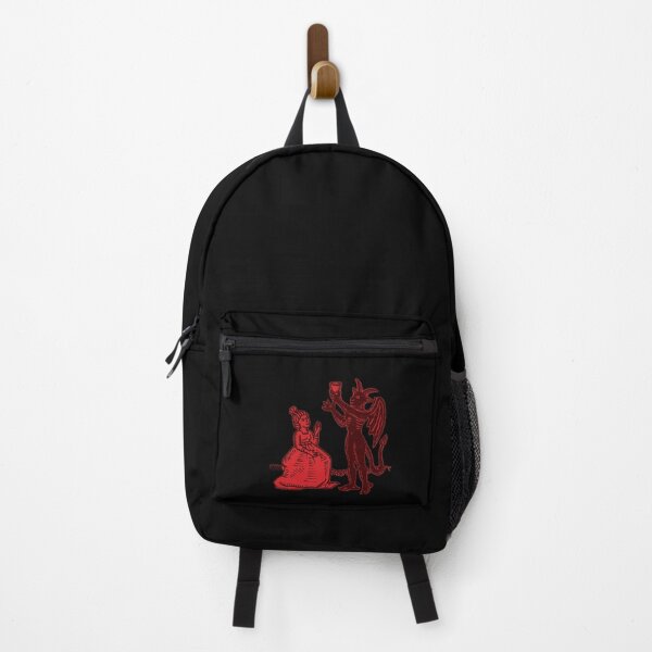 Item preview, The Demon and the Maiden (red version) - Medieval Gothic Illustration designed and sold by Dungeon-Shop.