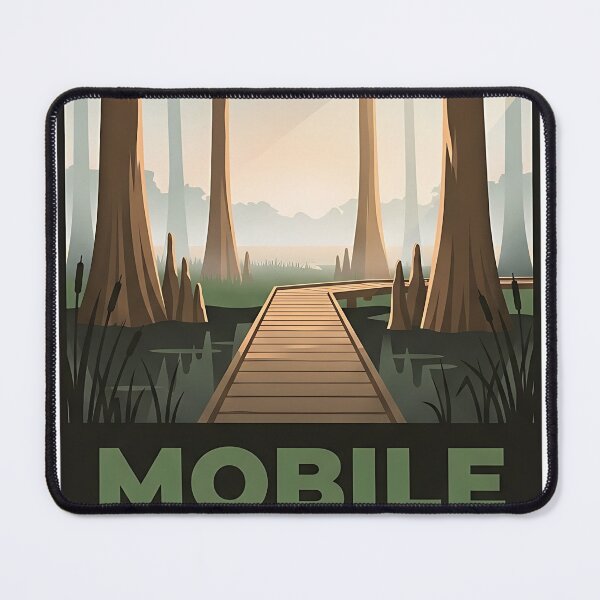 Item preview, Mobile Tensaw Delta Alabama Wetlands Badge Sticker designed and sold by DetourDgn.