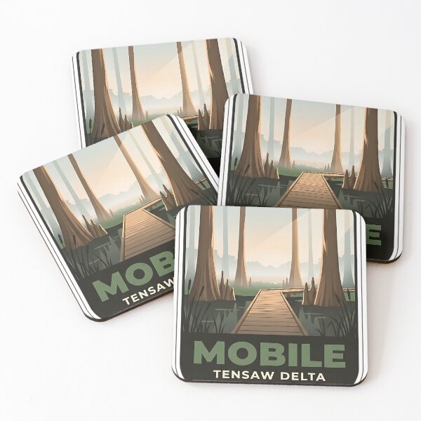 Item preview, Mobile Tensaw Delta Alabama Wetlands Badge Sticker designed and sold by DetourDgn.