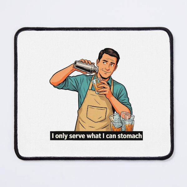 Item preview, Bartender with a Side of Humor designed and sold by NiftyWrx.