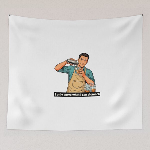 Item preview, Bartender with a Side of Humor designed and sold by NiftyWrx.
