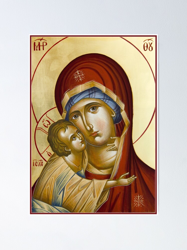 Alternate view of Theotokos Poster