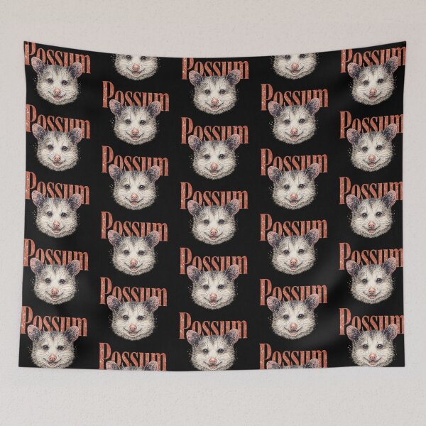Item preview, Possum – Wildlife Illustration with Bold Typography  designed and sold by Dogandesighn.