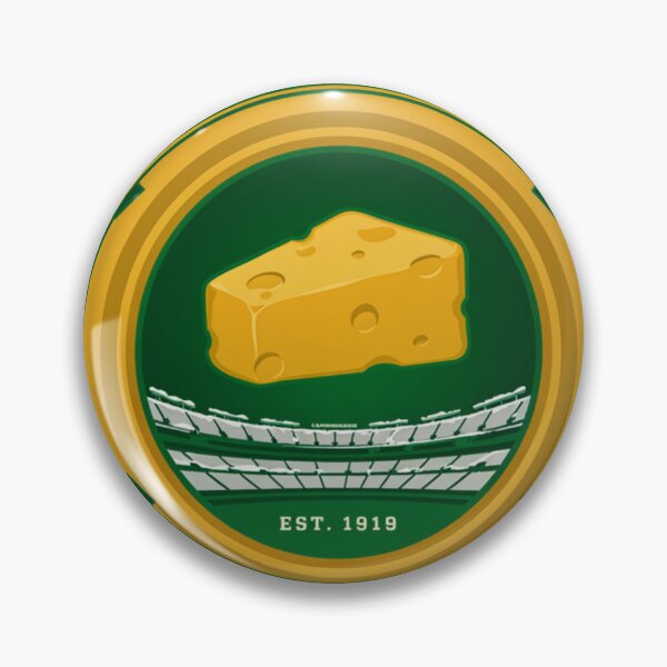 Item preview, Titletown Cheesehead Wisconsin Football Vintage Badge designed and sold by Pandora´s Box.