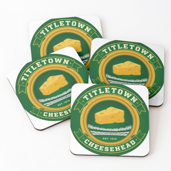 Item preview, Titletown Cheesehead Wisconsin Football Vintage Badge designed and sold by Pandora´s Box.