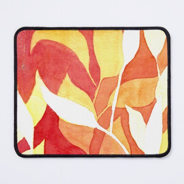 Item preview, Orange and Red Autumn Leaves: Abstract Botanical Watercolour designed and sold by ArithraStudio.