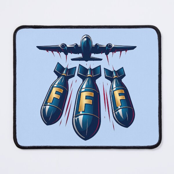 Item preview, Aircraft Dropping Three F-Bombs designed and sold by ThreadRiotTees.