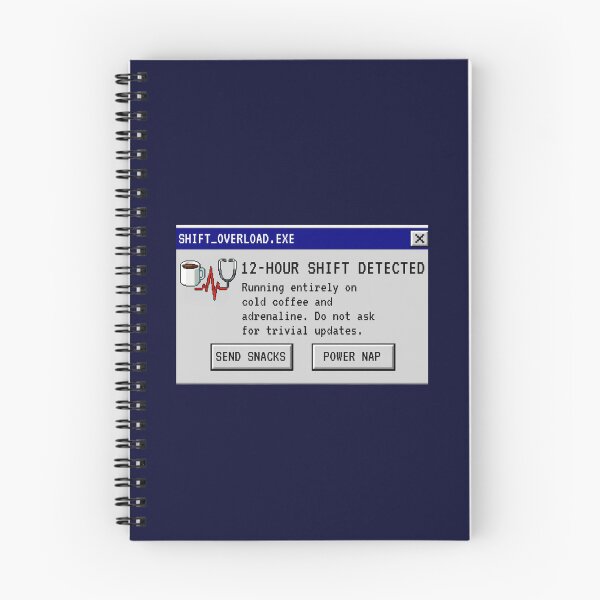 Item preview, Retro Nurse Error Pop-Up - 12 Hour Shift Exhausted Caffeine Sticker designed and sold by UnripeAlmond.