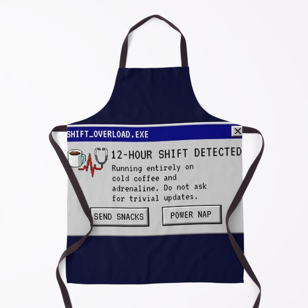 Item preview, Retro Nurse Error Pop-Up - 12 Hour Shift Exhausted Caffeine Sticker designed and sold by UnripeAlmond.