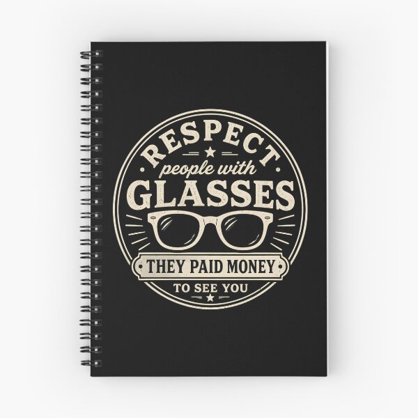 Item preview, Respect People with Glasses They Paid Money to See You designed and sold by DemureArtsy.
