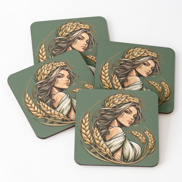 Item preview, Demeter Greek Goddess of Harvest Agriculture and Fertility designed and sold by MythicMood.