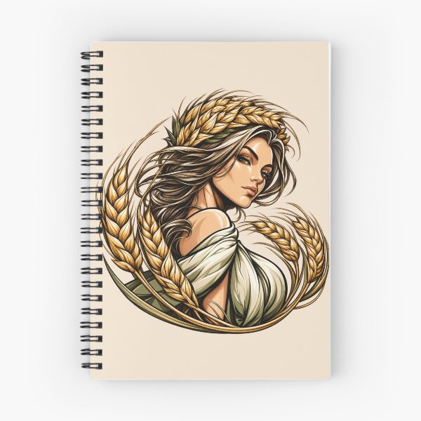 Item preview, Demeter Greek Goddess of Harvest Agriculture and Fertility designed and sold by MythicMood.