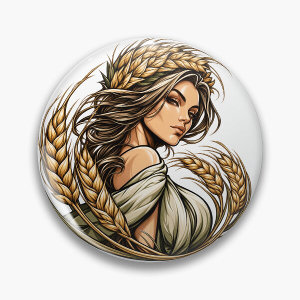Item preview, Demeter Greek Goddess of Harvest Agriculture and Fertility designed and sold by MythicMood.