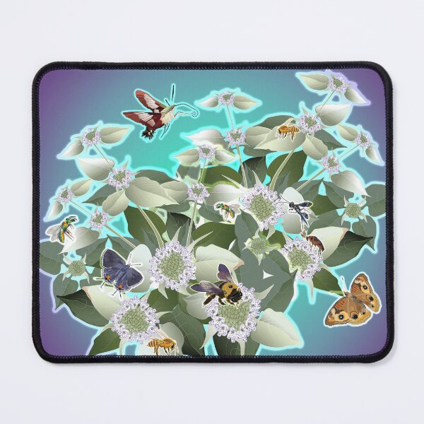 Item preview, Mountain Mint with Honey Bees and Pollinators designed and sold by Jedi-Artist.