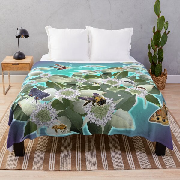 Item preview, Mountain Mint with Honey Bees and Pollinators designed and sold by Jedi-Artist.