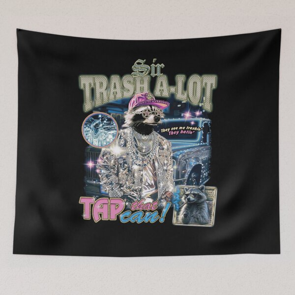 Item preview, Sir Trash-a-Lot Funny Raccoon Vintage 90's Bootleg designed and sold by aynorsadier.