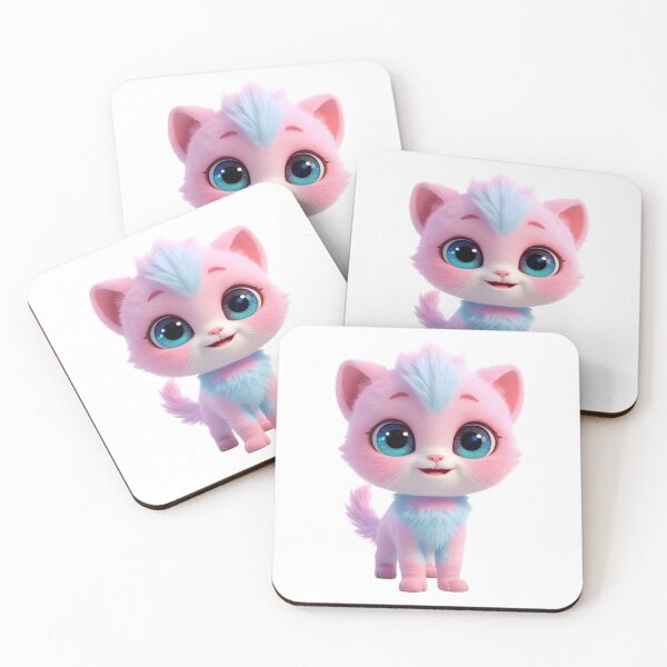 Item preview, Cute Fluffy Baby Kitten with Big Sparkly Eyes designed and sold by VisualVerseLab.