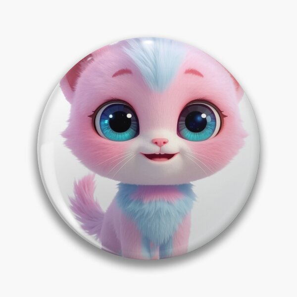 Item preview, Cute Fluffy Baby Kitten with Big Sparkly Eyes designed and sold by VisualVerseLab.