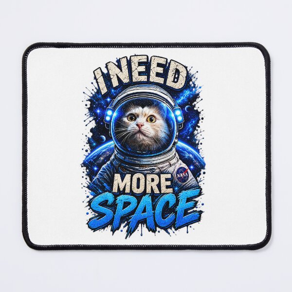 Item preview, I Need More Space Cat designed and sold by LuckyDuckLab.
