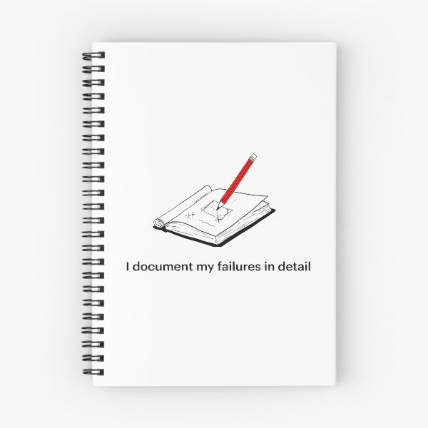 Item preview, Sketchbook Failure Reflection designed and sold by NiftyWrx.