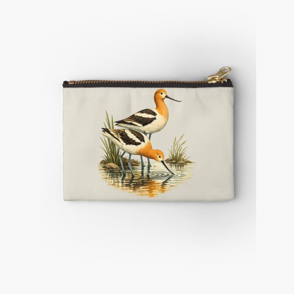 Item preview, American avocet in shallow wetlands designed and sold by Daily Quirk.