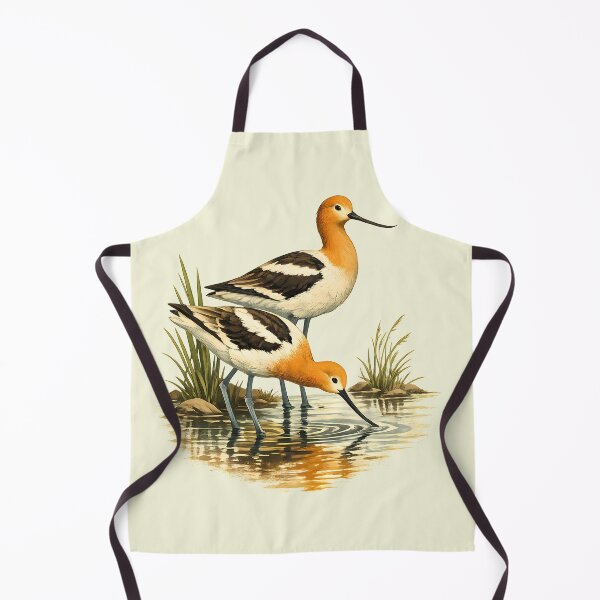 Item preview, American avocet in shallow wetlands designed and sold by Daily Quirk.
