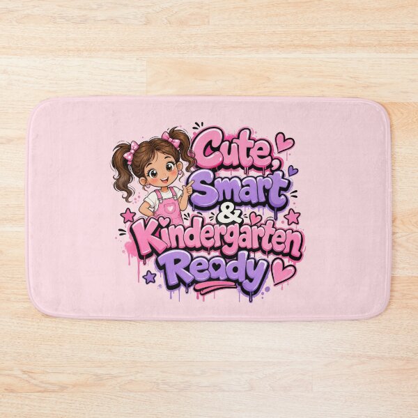 Item preview, Cute, Smart & Kindergarten Ready – Brunette Girl Back to School designed and sold by MomParentADHD.