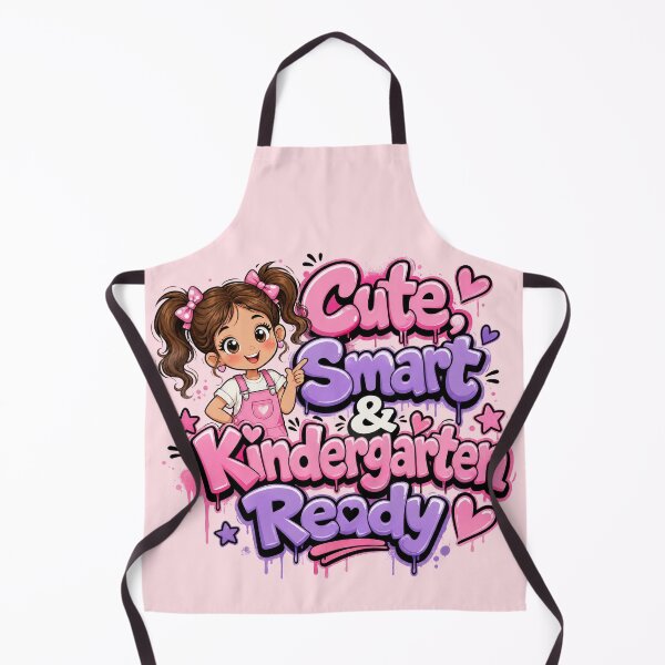 Item preview, Cute, Smart & Kindergarten Ready – Brunette Girl Back to School designed and sold by MomParentADHD.
