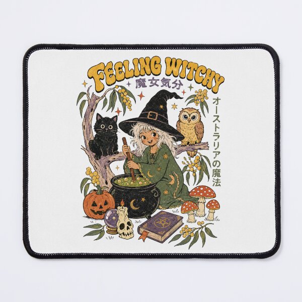 Item preview, Feeling Witchy Kawaii Aussie Witch Japanese Vintage Halloween designed and sold by Yellowriversss.