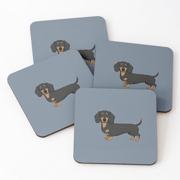 Item preview, Classic Standing Black and Tan Dachshund Illustration designed and sold by The Waggy Doodle.