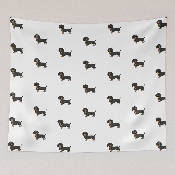Item preview, Classic Standing Black and Tan Dachshund Illustration designed and sold by The Waggy Doodle.