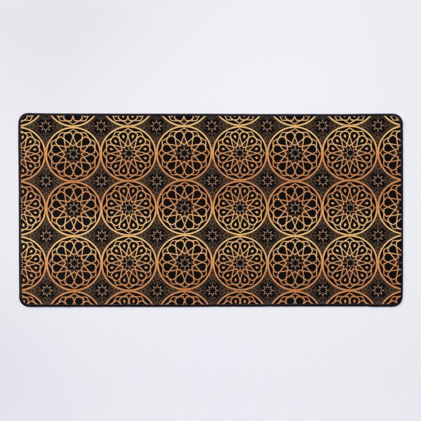 Aperçu de l'œuvre Motif de médaillon géométrique islamique de luxe – Design arabesque sans couture (V.8) créée et vendue par D-Islamic.