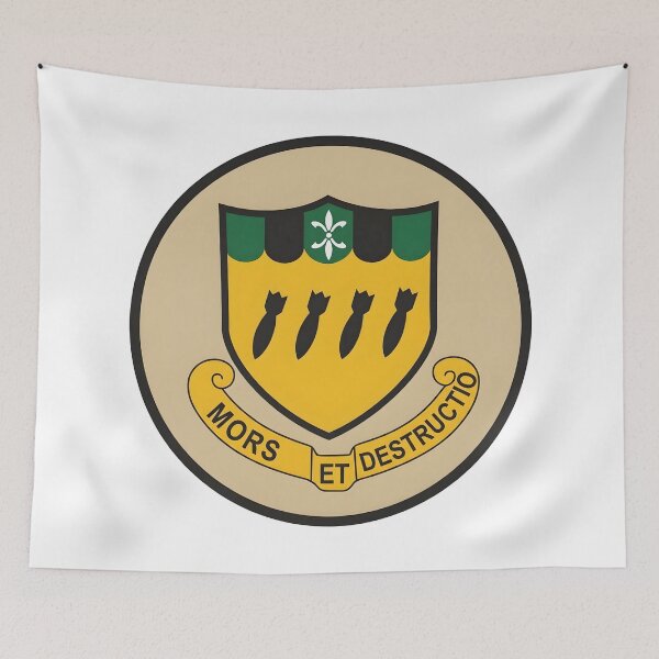Item preview, USAF 307th Bombardment Group Mors Et Destructio Shield Emblem designed and sold by CharlieDesings.