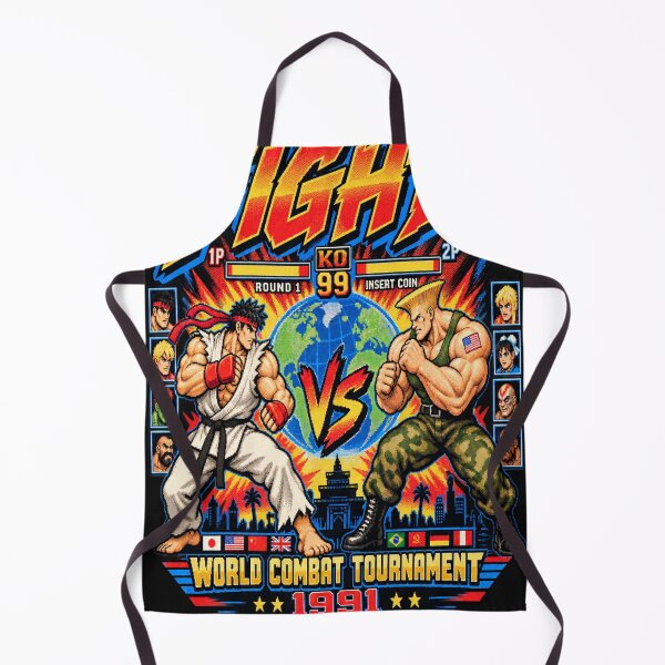 Item preview, FIGHT! – Street Fighter II Retro Arcade Homage designed and sold by Cohaagens Bazaar.